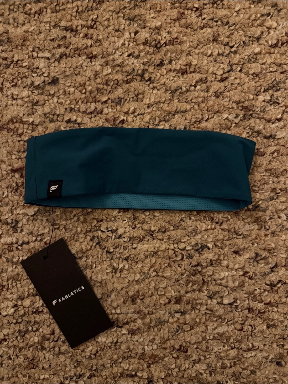 Fabletics Deep Teal Stretch Workout Headband